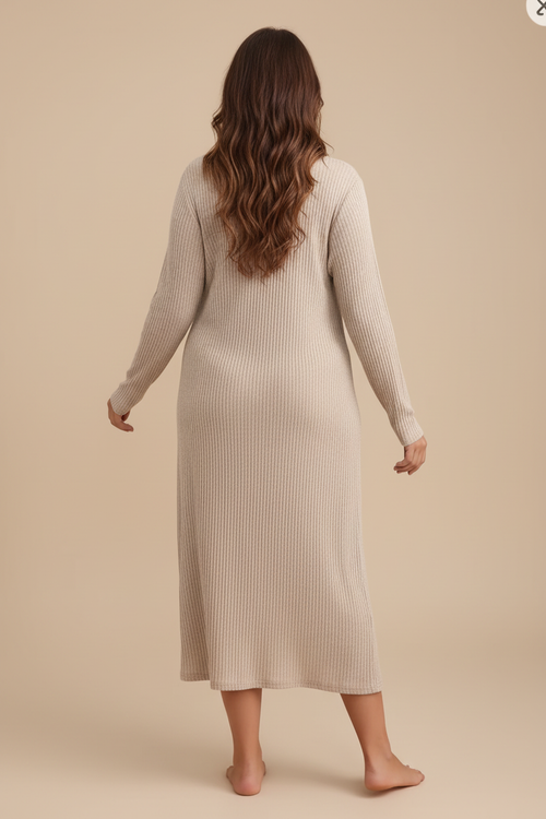 Beige loungewear set - achterkant