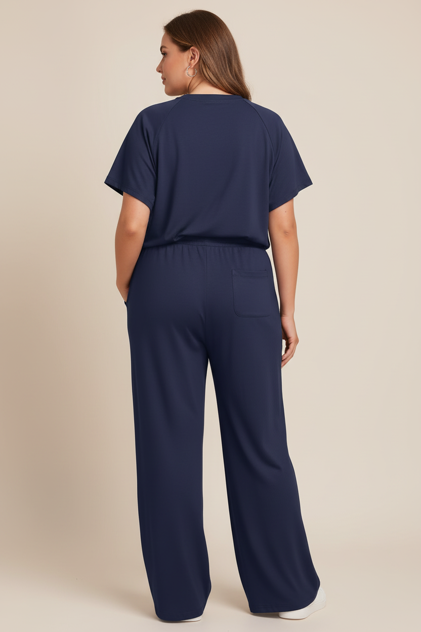 Navy loungewear set - achterkant