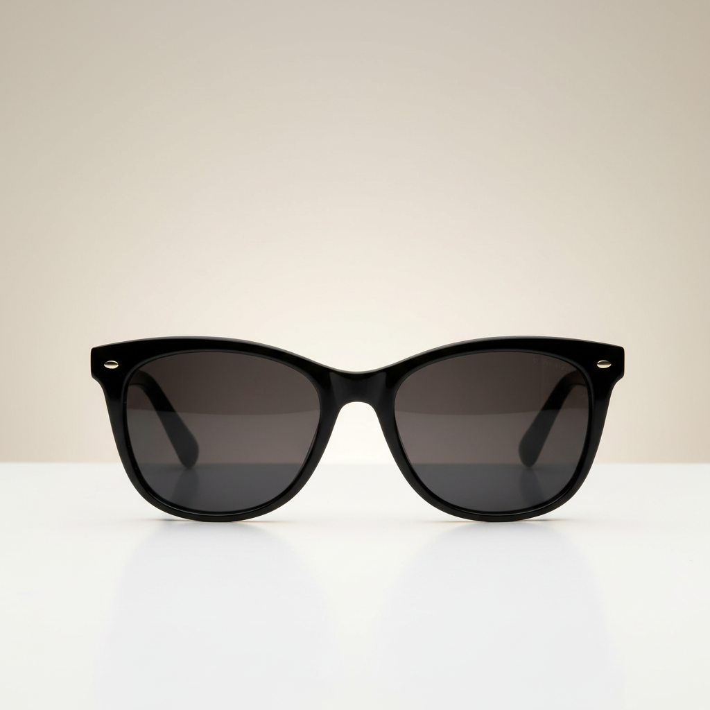 Zwarte cat-eye zonnebril - product detail