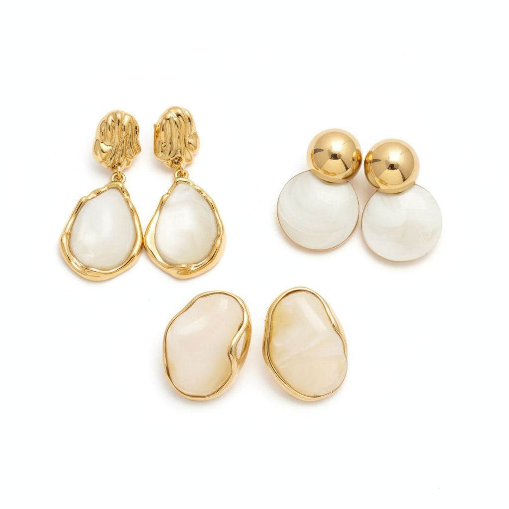Gouden Oorbellen Set - Productfoto