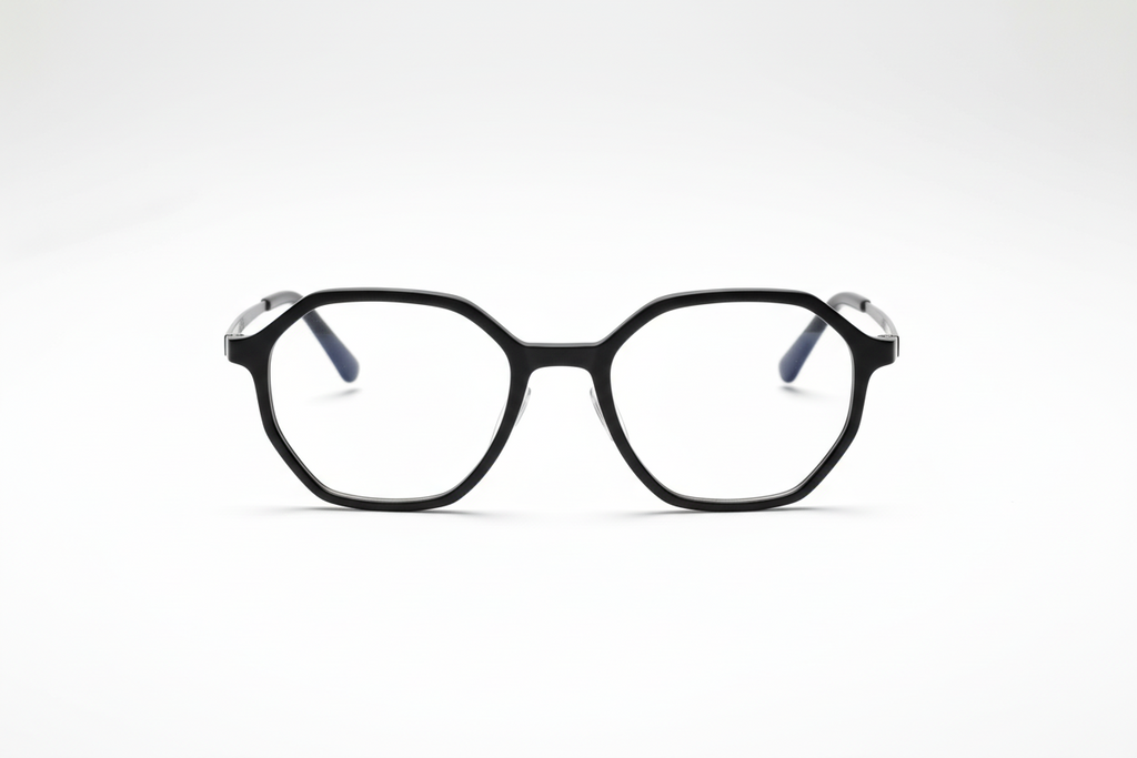 Zwarte Bril met Bluelight Filter - Productfoto