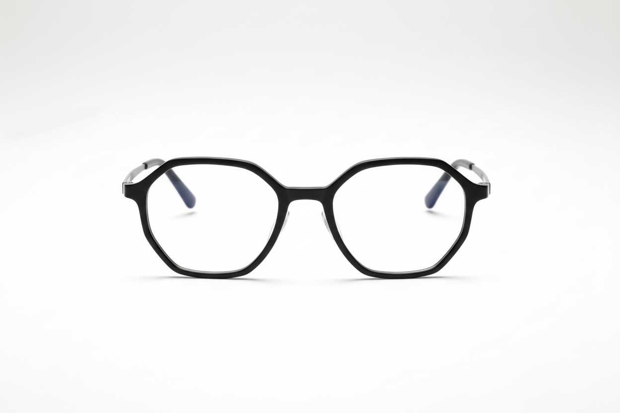Zwarte Bril met Bluelight Filter - Productfoto