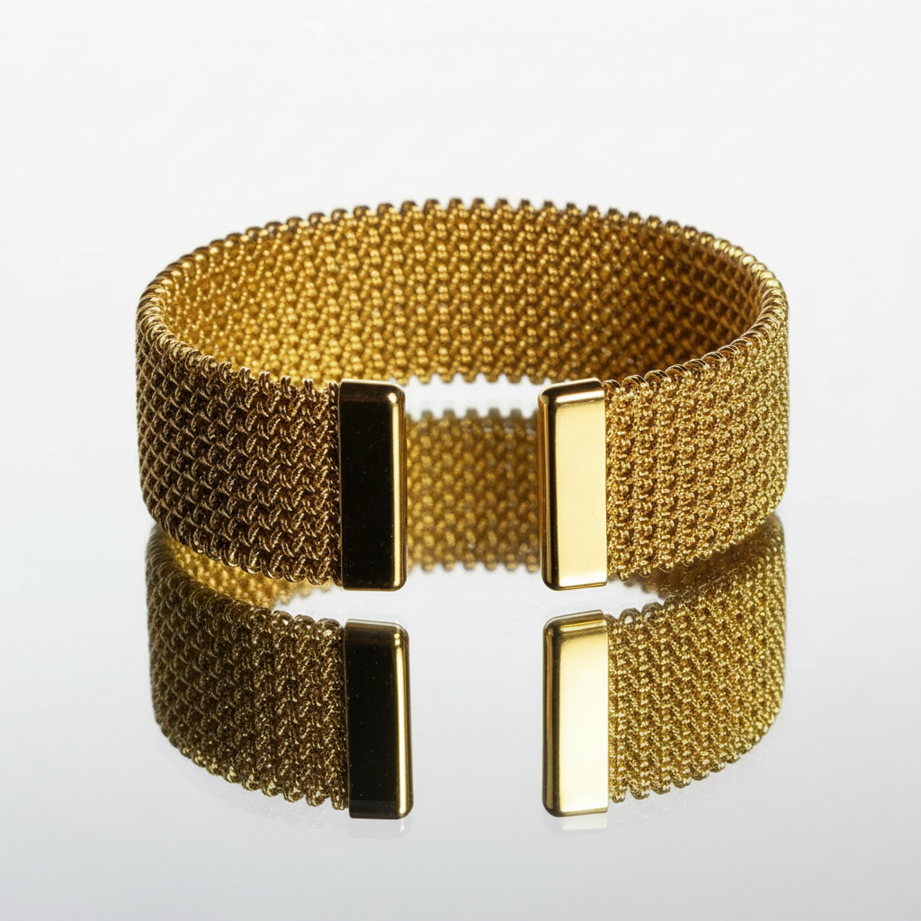 Gouden Mesh Armband - Productfoto