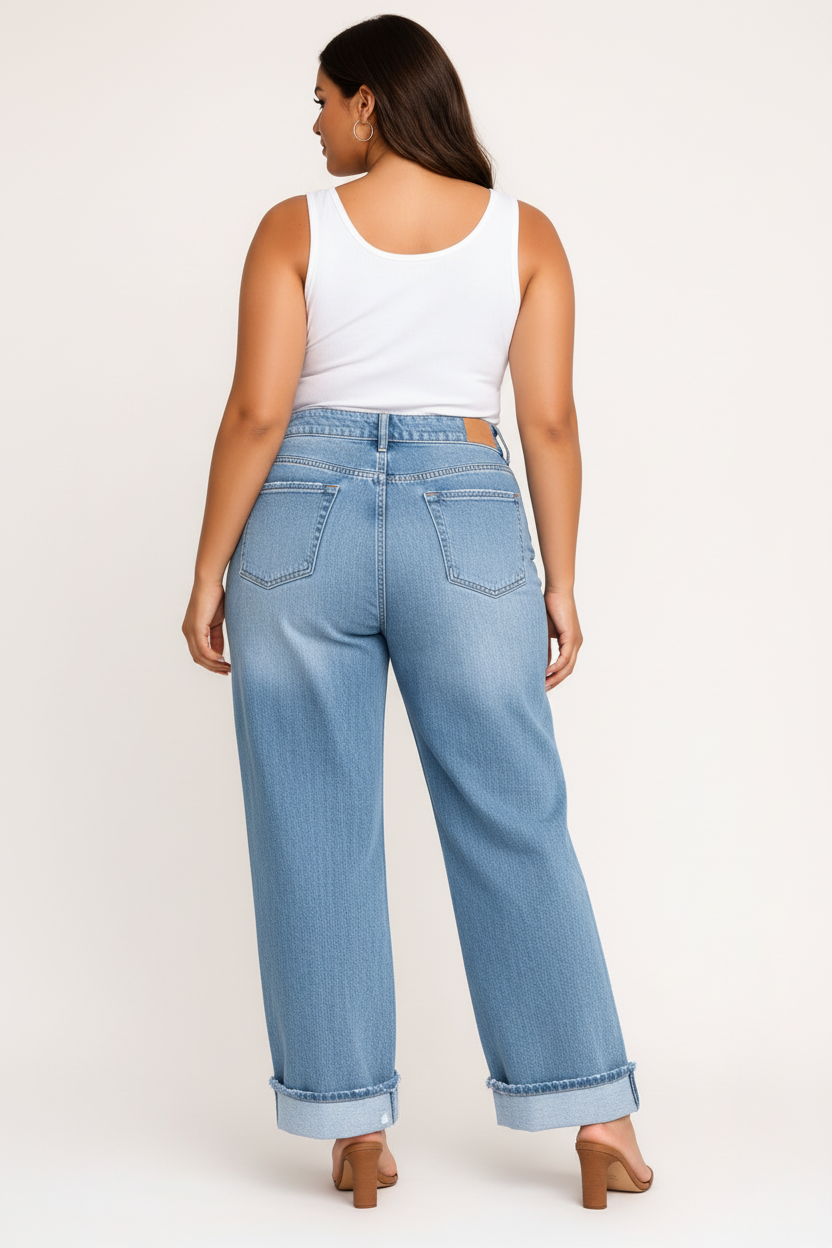 Distressed Denim Jeans - Achteraanzicht
