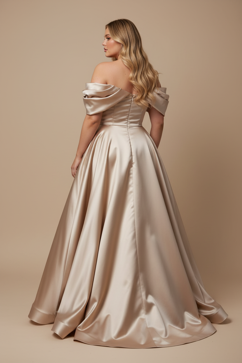 Champagne galajurk - achterkant model