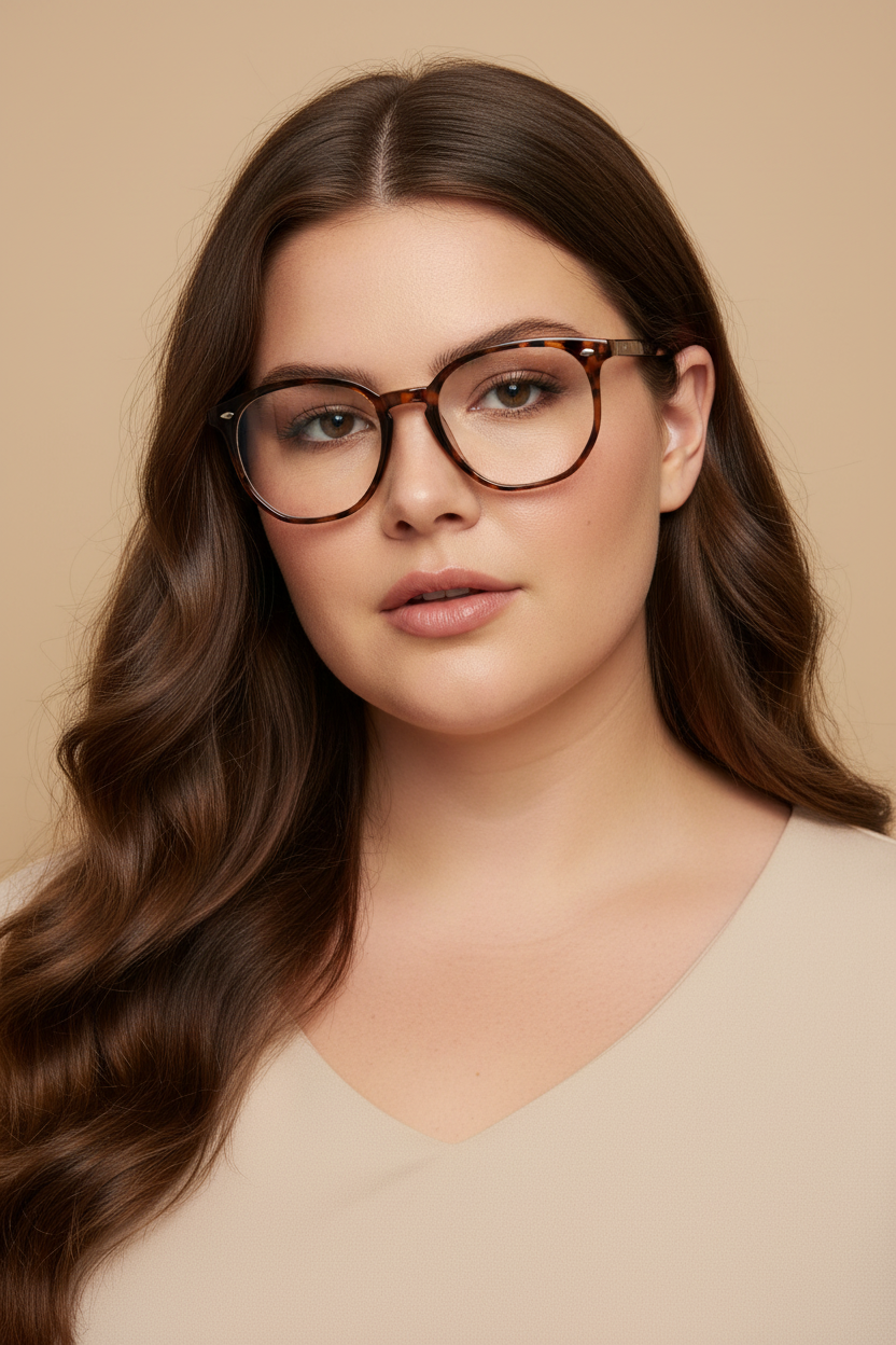 Tortoise shell bril - portret voorkant