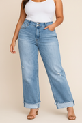 Distressed Denim Jeans - Vooraanzicht
